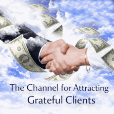 Handshake in the sky with floating dollar bills